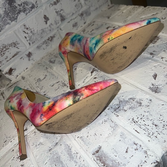 BCBGeneration Pointy Toe Colorful Rainbow Pumps - Picture 3 of 4